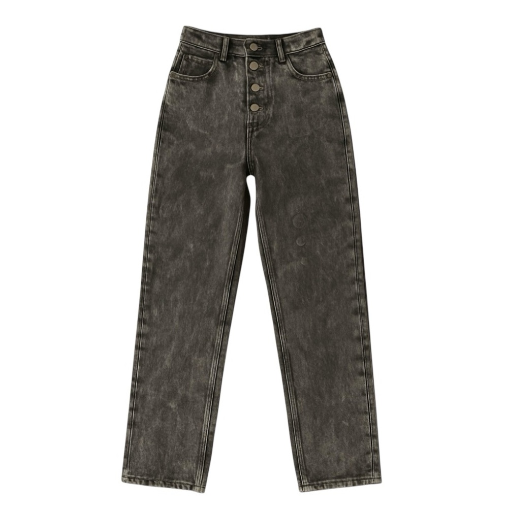 Los‎ Questa Women’s Vintage High Rise Tapered Black Jeans Button Fly Size 9